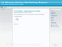 Tablet Screenshot of onlinemarketingreport.wordpress.com