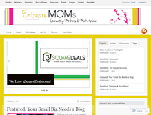 Tablet Screenshot of entrepremoms.wordpress.com