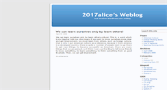 Desktop Screenshot of 2017alice.wordpress.com