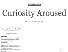 Tablet Screenshot of curiosityaroused.wordpress.com