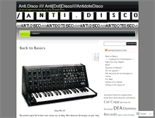 Tablet Screenshot of antidotdisco.wordpress.com
