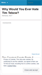 Mobile Screenshot of ihatetebow.wordpress.com