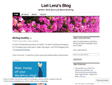 Tablet Screenshot of lorilenz.wordpress.com