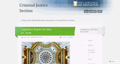 Desktop Screenshot of criminaljusticesection.wordpress.com