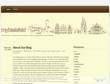 Tablet Screenshot of mybielefeld.wordpress.com