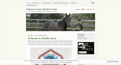 Desktop Screenshot of fireflyacres.wordpress.com