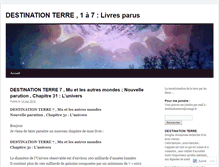 Tablet Screenshot of destinationterre1.wordpress.com