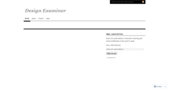 Desktop Screenshot of designexaminer.wordpress.com