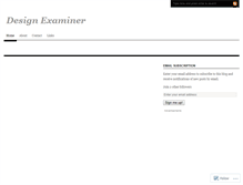 Tablet Screenshot of designexaminer.wordpress.com