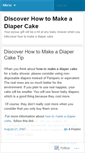 Mobile Screenshot of discoverhowtomakeadiapercake.wordpress.com
