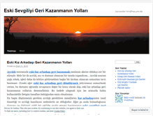 Tablet Screenshot of eskisevgiliyigerikazanmaninyollari.wordpress.com