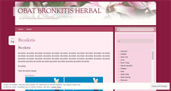 Desktop Screenshot of obatbronkitisherbalalami.wordpress.com