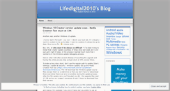 Desktop Screenshot of lifedigital2010.wordpress.com