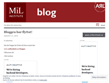 Tablet Screenshot of milinstitute.wordpress.com
