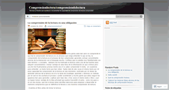 Desktop Screenshot of comprensionlectora7.wordpress.com