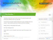 Tablet Screenshot of littlepinchofspice.wordpress.com