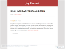 Tablet Screenshot of jchkumaat.wordpress.com