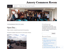 Tablet Screenshot of amorycommonroom.wordpress.com