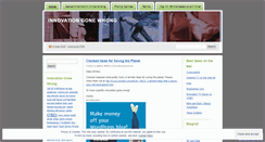 Desktop Screenshot of innovationgonewrong.wordpress.com