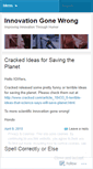 Mobile Screenshot of innovationgonewrong.wordpress.com