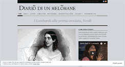 Desktop Screenshot of diariodiunmelomane.wordpress.com