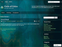 Tablet Screenshot of circleofcritics.wordpress.com