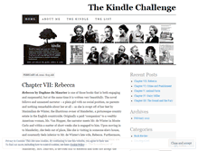 Tablet Screenshot of kindlechallenge.wordpress.com