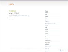 Tablet Screenshot of lauralle.wordpress.com