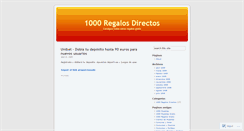 Desktop Screenshot of 1000regalosdirectos.wordpress.com