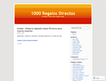 Tablet Screenshot of 1000regalosdirectos.wordpress.com