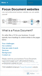 Mobile Screenshot of focusdocument.wordpress.com