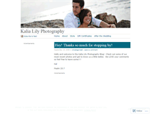 Tablet Screenshot of kalialily.wordpress.com