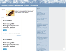 Tablet Screenshot of antonioguinho.wordpress.com
