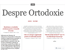 Tablet Screenshot of despreortodoxie.wordpress.com
