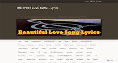Desktop Screenshot of beautifulsonglyrics.wordpress.com