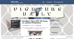 Desktop Screenshot of fightersdaily.wordpress.com