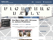 Tablet Screenshot of fightersdaily.wordpress.com