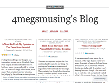 Tablet Screenshot of 4megsmusing.wordpress.com