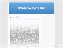 Tablet Screenshot of brandonwolfson.wordpress.com