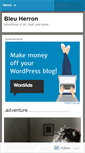 Mobile Screenshot of bleuherron.wordpress.com