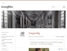 Tablet Screenshot of lestufflike.wordpress.com