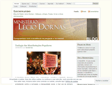 Tablet Screenshot of ministerioleciodornas.wordpress.com