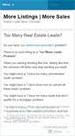 Mobile Screenshot of morelistingsmoresales.wordpress.com