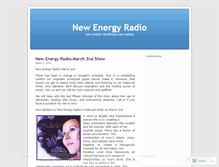 Tablet Screenshot of newenergyradio.wordpress.com