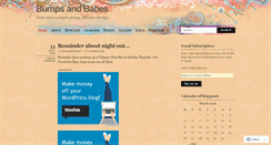 Desktop Screenshot of bumpsandbabes.wordpress.com