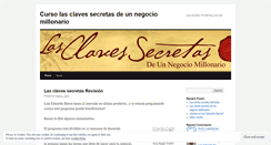 Desktop Screenshot of lassecretasclaves.wordpress.com