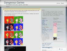 Tablet Screenshot of dangerousgames.wordpress.com