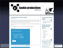 Tablet Screenshot of kookinmusic.wordpress.com