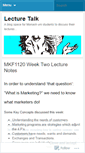 Mobile Screenshot of lecturetalk.wordpress.com