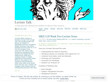 Tablet Screenshot of lecturetalk.wordpress.com